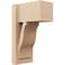 Ekena Millwork 8-in W x 12-in D x 20-in H Funston Block Rough Cedar Woodgrain TimberThane Outlooker, Primed Tan OUTUR080X12X20FST44RCPR - alternate 1